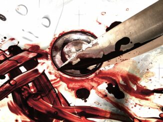 Messer mit Blutspuren