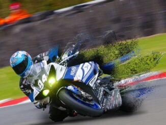 Motorrad bei einem Rennen