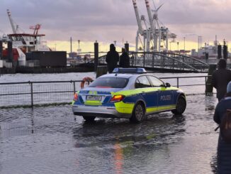 Polizei am Fischmarkt