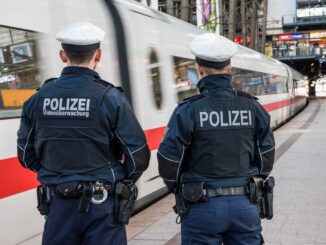 Streife der Bundespolizei am Hauptbahnhof