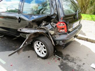 Verunfallter Pkw
