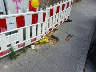 ungesicherte Baustelle, Bild 2